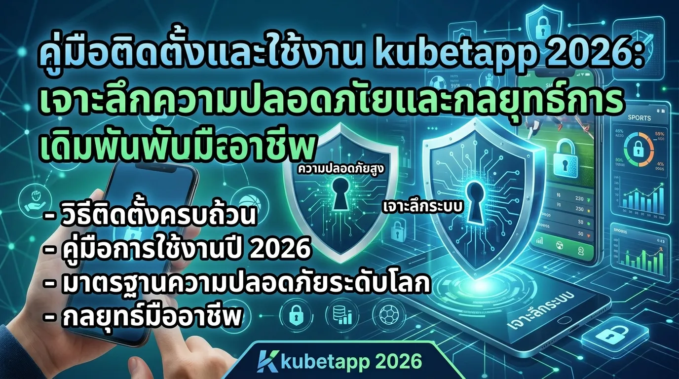 คู่มือติดตั้งและใช้งาน kubetapp 2026: เจาะลึกความปลอดภัยและกลยุทธ์การเดิมพันระดับมืออาชีพ
