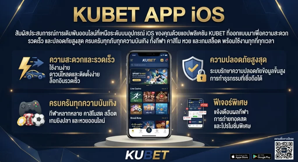 จุดเด่นของ kubet app ios