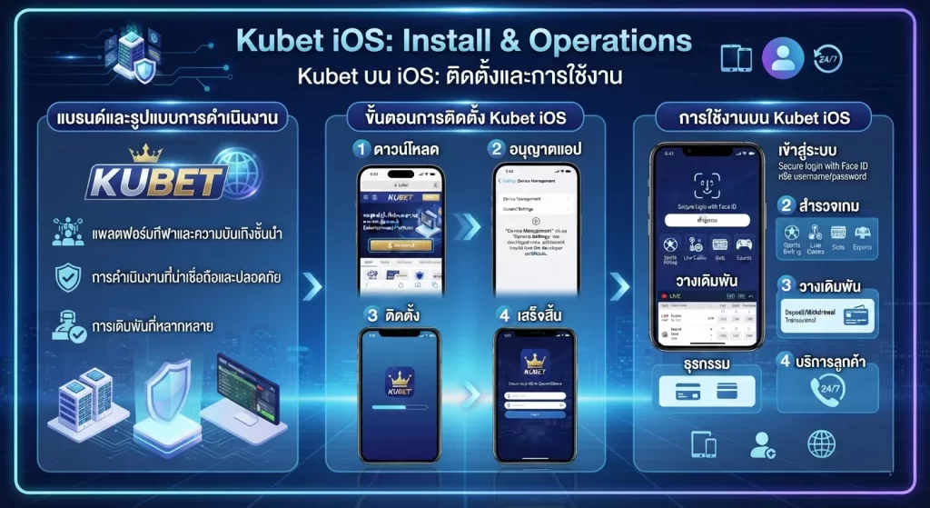 ขั้นตอนการติดตั้งและใช้งานบน kubet ios