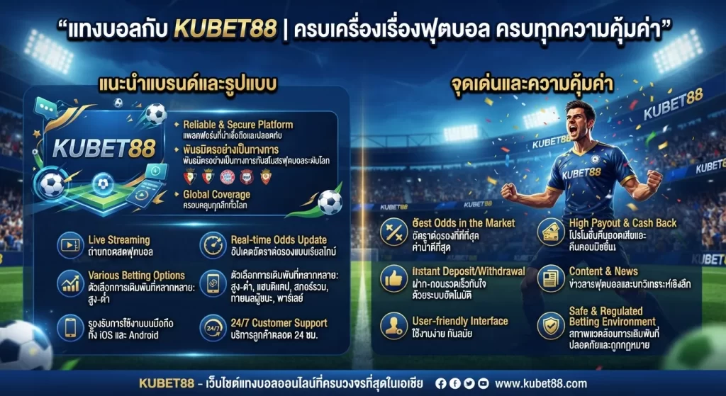 จุดเด่นและความคุ้มค่าในการแทง กา บอล กับ KUBET88